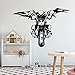 Cool rider motocicleta pegatinas de pared para decoración de habitaciones de niños pegatinas impermeables pegatinas de pared papel tapiz A8 57x83cm