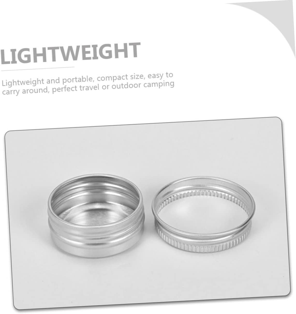 24pcs Round Aluminum Jars Leak Screw-top Containers for Makeup Skincare Candies and Craft Supplies Storage for Projects Each image 4