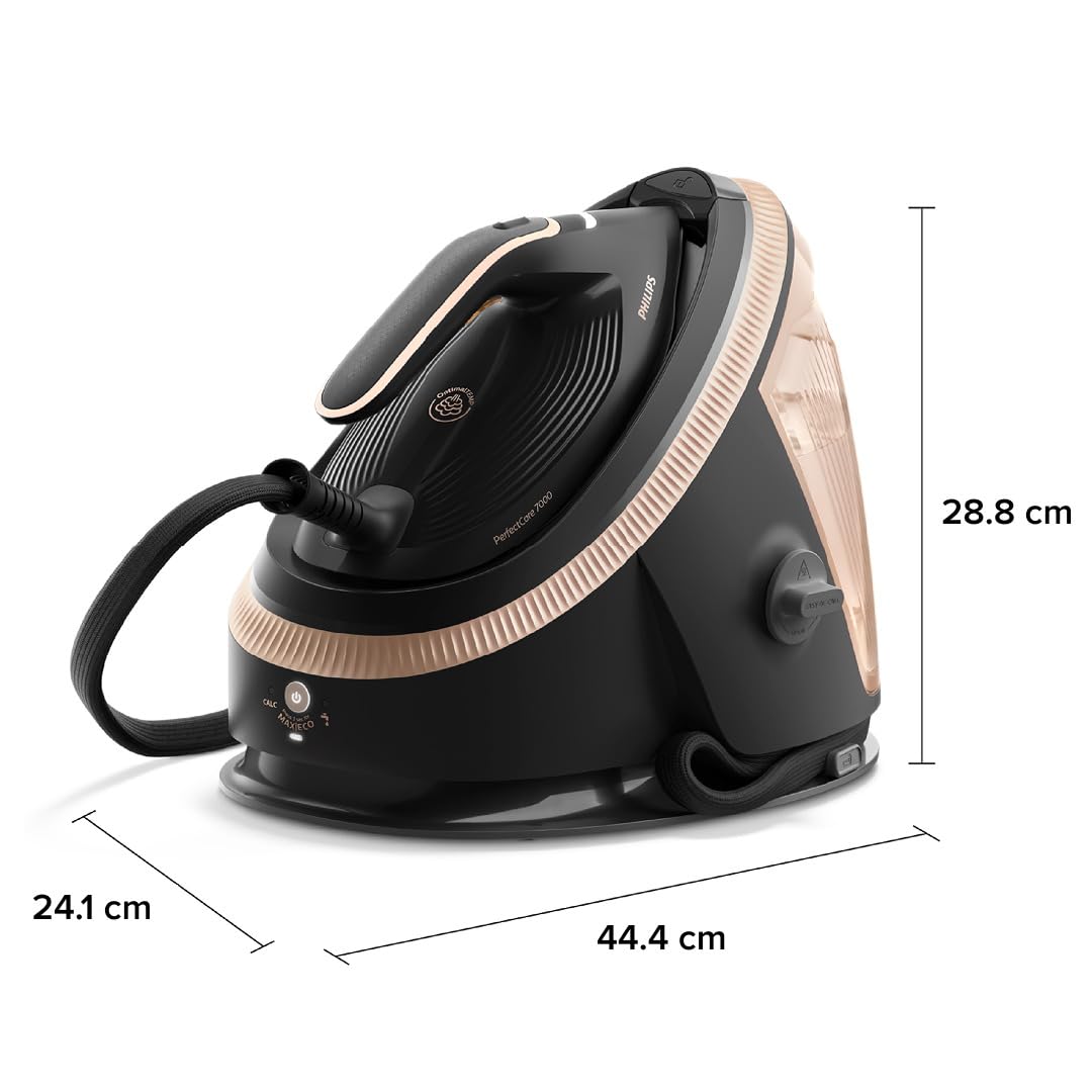 Philips PerfectCare Serie 7000 Ferro da stiro con Caldaia - Colpo di vapore 650g, 8.5 Bar, Piastra SteamGlide Elite, Vapore Intelligente Automatico (PSG7300/80)