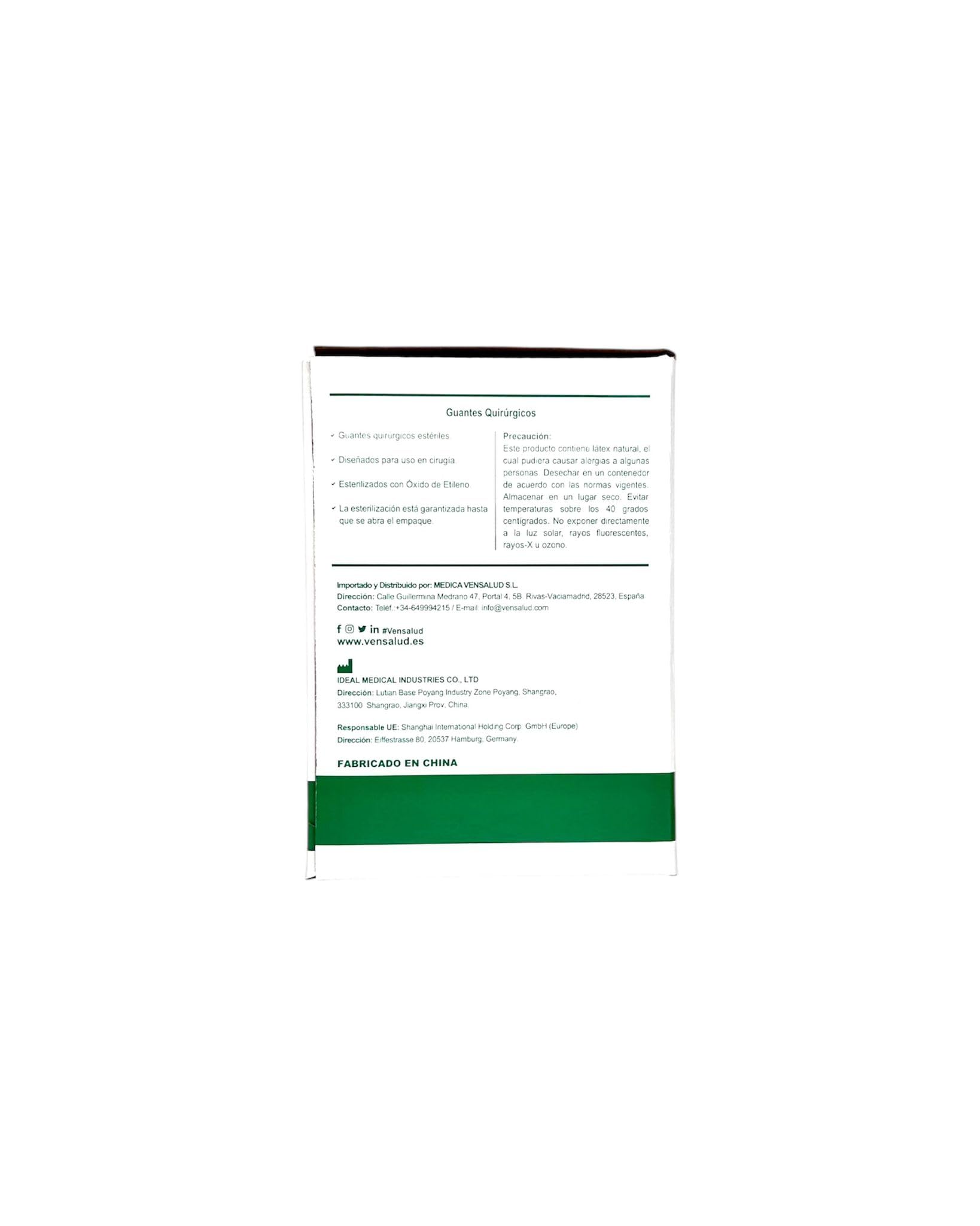 Guanti in lattice sterili monouso senza polvere A.Q.L 1.5 100 pz. Bianco (7,5)