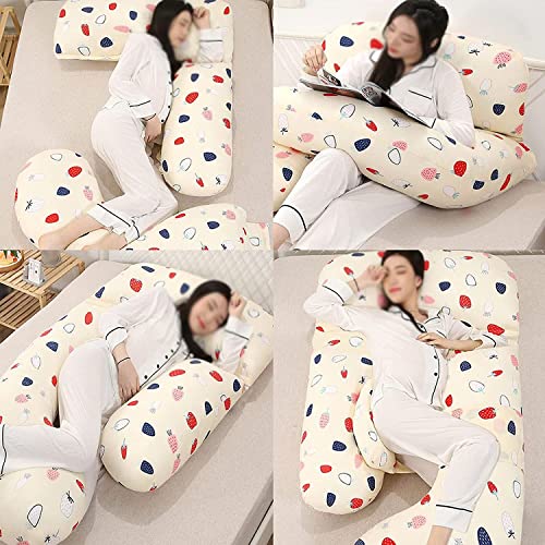 Image of Double-Layered Yarn Fabric Pregnancy Pillow G-Shaped Maternity Pillow Artificial Mechanics Adjustable Lumbar Pillow