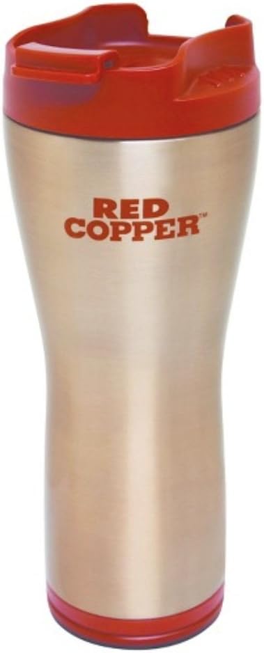 Red Copper Travel Mug, 1 Count (Pack of 1)