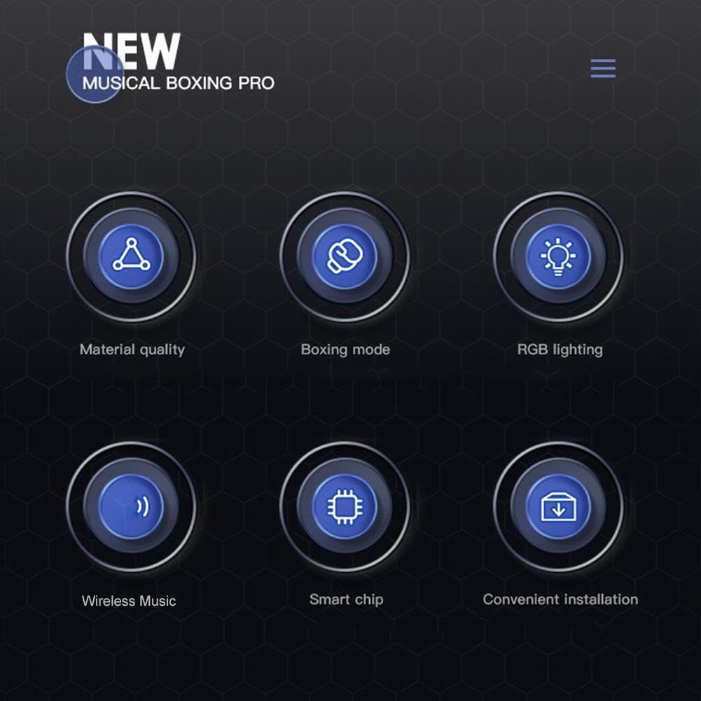 Music Boxing Machine, Musica elettronica Boxing Machine, Musica elettronica da parete Attrezzatura per l'allenamento, Divertimento elettronico intelligente Bluetooth montato a parete Boxing Tr