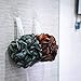 Loofah Shower Scrunchie Large for Men Women, 75g Each JCMASTER Mesh Pouf Poofs Puff Bath Lufa Loufa Luffa Scrubber Sponges for Exfoliating Your Skin, 4 Colors Pack