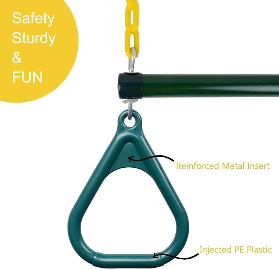 Swing Set Kit Jungle Gym Kingdom 18 Steel Trapeze Swing Bar With