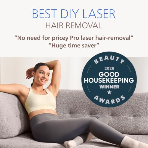 Image of Philips Lumea 8000 Series IPL Hair Removal Device - Alternative to Laser Hair Removal, SenseIQ Technology and Lumea App, 2 Attachments for Body & Face, for Women & Men, BRI932 /03