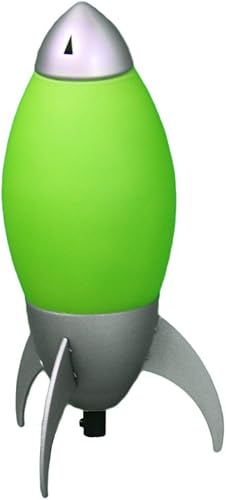 Ore International KT-162 - Lámpara de mesa para niños, 10.5 pulgadas de altura, color verde