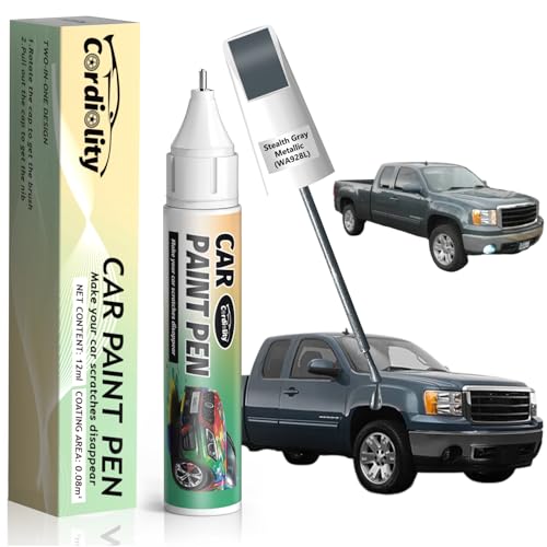 Image of Stealth Gray Metallic(WA928L) Touch Up Paint Pen for GMC,Car Paint Scratch Repair Pen Quick and Easy Fix Auto Paint Scratch