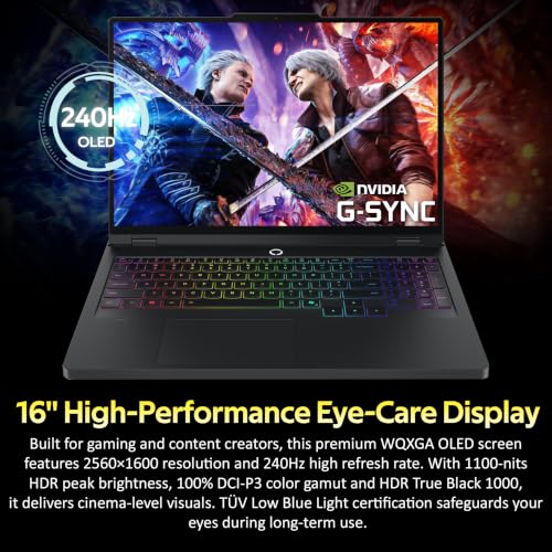 Image of Lenovo Legion Pro 5 16 inch WQXGA 240Hz Gaming Laptop, Intel Ultra 9 275HX, GeForce RTX 5070 Ti, 32GB DDR5, 3TB Storage (2TB SSD+1TB Docking Station), 24-Zone RGB Backlit Keyboard, Win 11, Eclipse Black