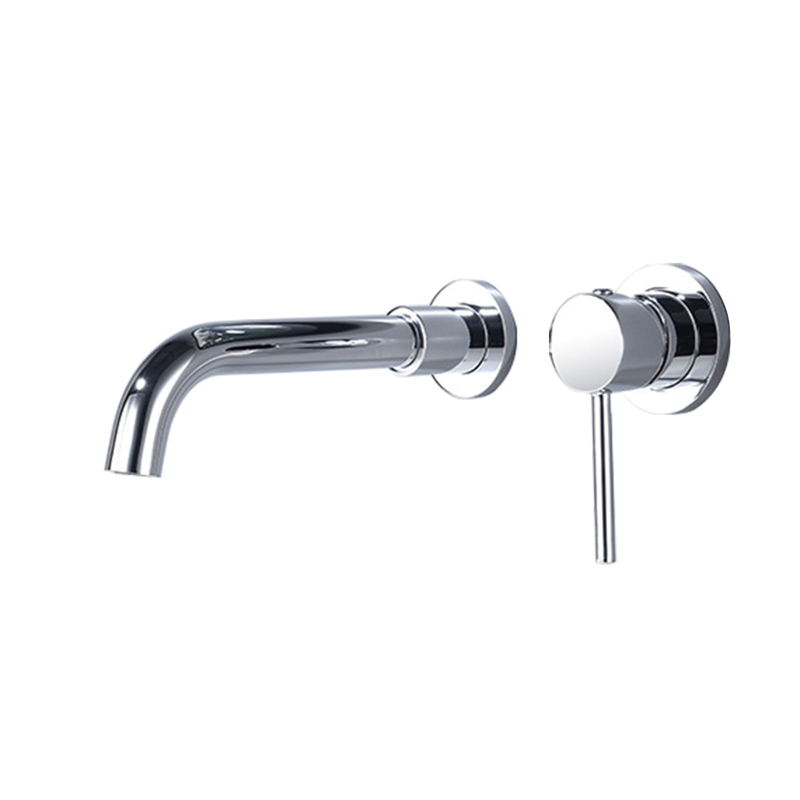ANVLOJRIH Basin Mixer Tap Bathroom Sink Taps Wall Mounted Chrome Swivel Spout Taps for Bathroom Basin,One-Piece Lavatory Sink Faucet