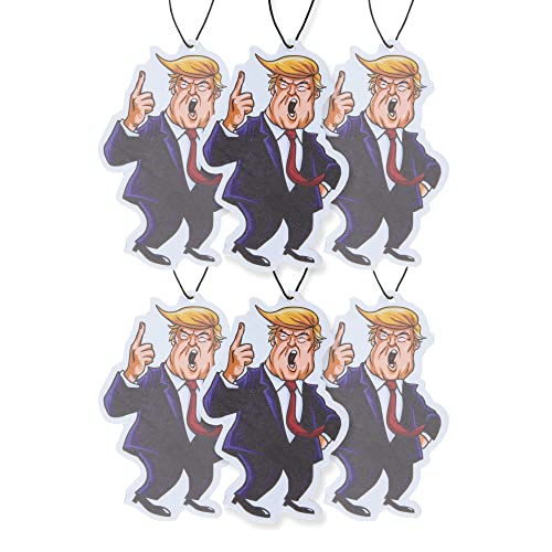 Image of Donald Trump Car Air Freshener 6 Pack Scented With Premium Oils By Fresh Fresheners