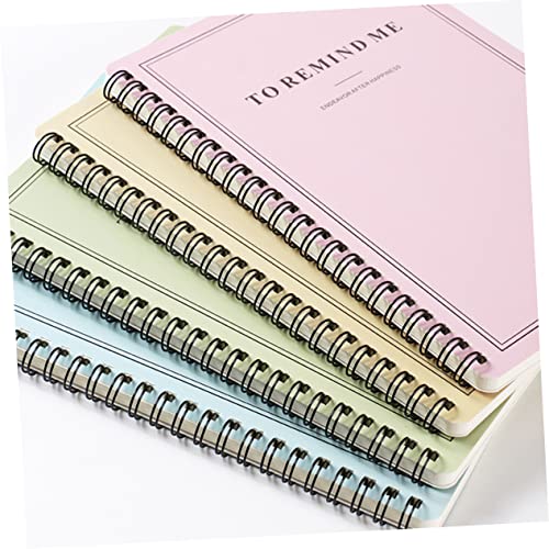 Carnet à spirale latérale lot de 4 format portable journal de voyage - 5