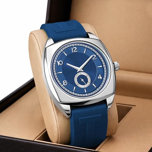 Image of styledose Men's Watch Analog Quartz with Chronograph & Silicone Strap -Casual & Formal Wrist Watch for Men