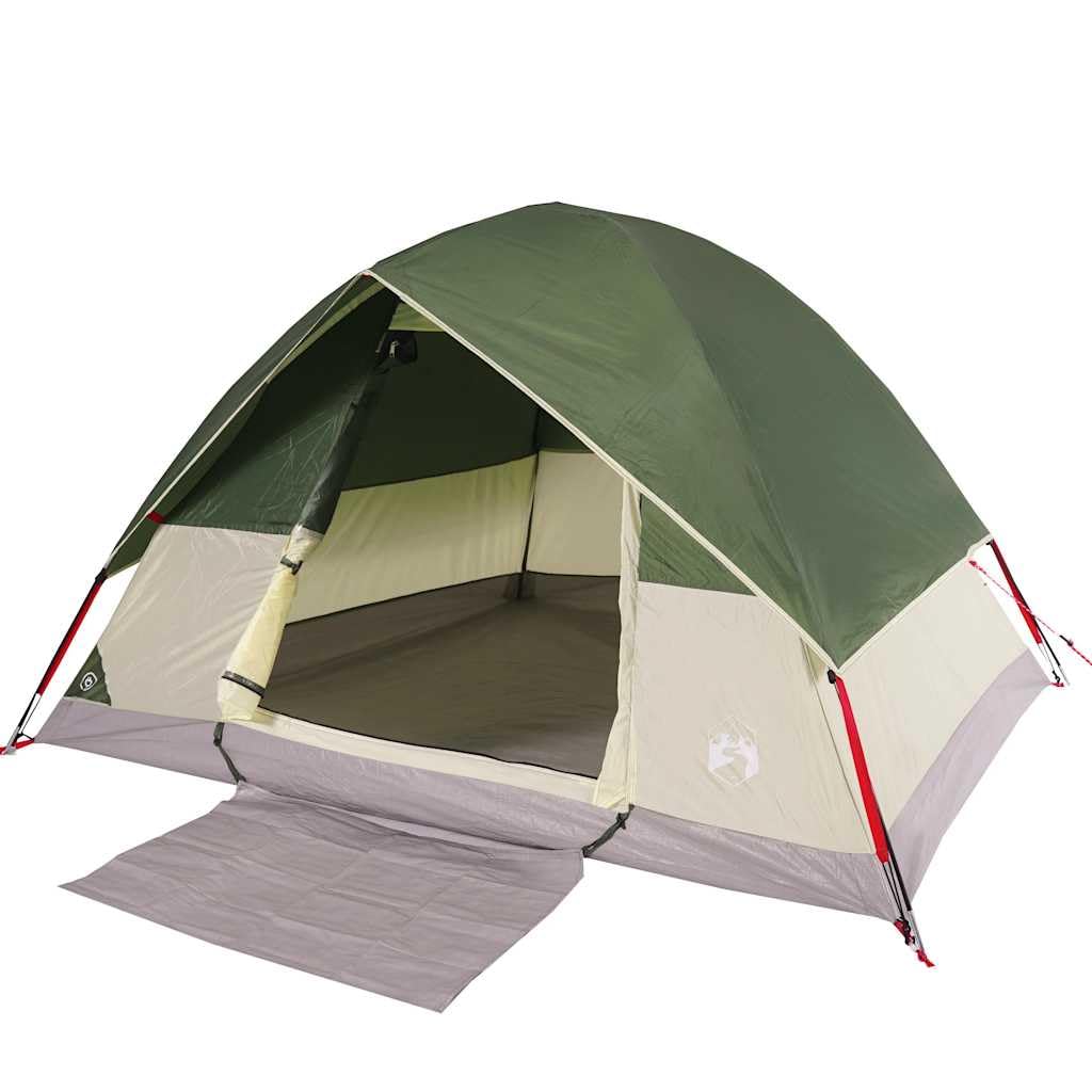 Tienda de campaña domo para personas, verde, T-poliéster impermeable con revestimiento de PU, xx cm, carpa exterior ligera para aventuras
