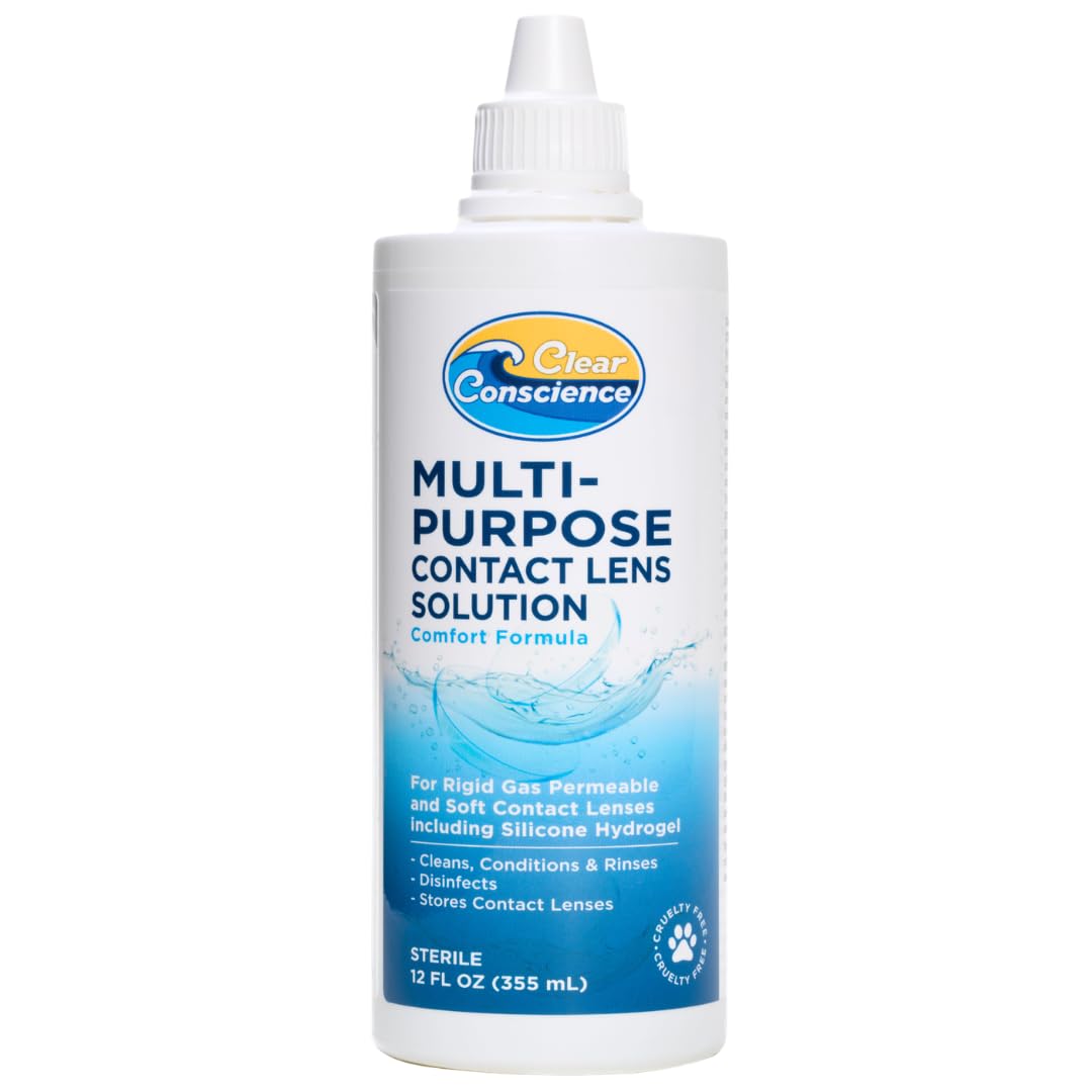 Clear Conscience Contact Lens Solution, 12 Fl Oz Single Bottle