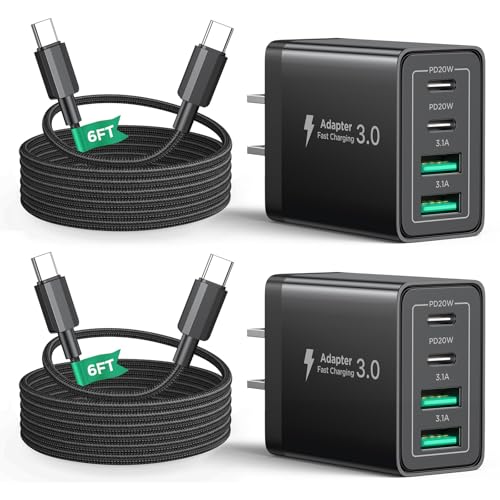 40W USB-C Charger 2-Pack with Multiple Ports