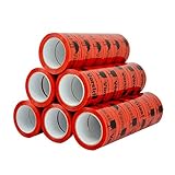 alle Preise inkl. Mwst 36 Rolle Braun/Transparent/Rot Klebeband Paketband Extra Stark 50 mm x 66 Meter NEU (Rot (VORSICHT GLAS!))