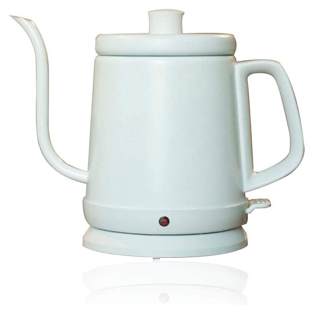Bouilloire en acier inoxydable 0,8L blanche idéale pour le café filtre aromatique
