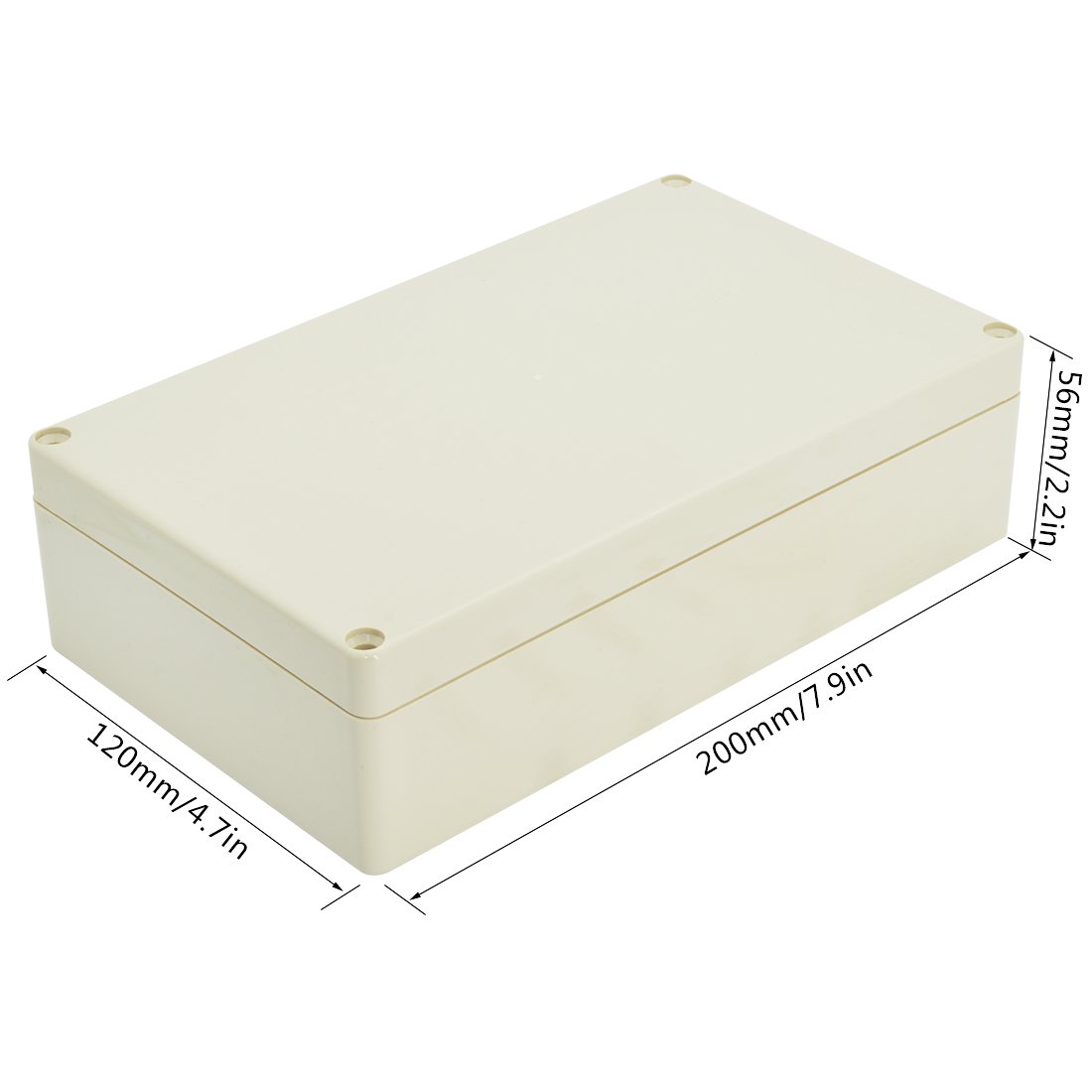 LeMotech Projectbox, ABS-kunststof, verdeelkast, IP65 waterdicht LeMotech Projectbox, ABS-kunststof, verdeelkast, IP65 waterdicht