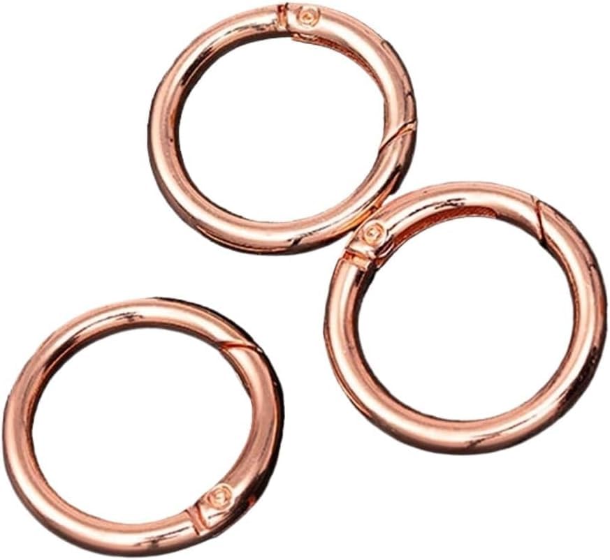 Breloki O-ring, 5 szt. metalowych sprzączek sprężynowych do samodzielnego wykonania biżuterii i breloków, trwałe klipsy do kluczy do projektów rzemieślniczych i akcesoriów