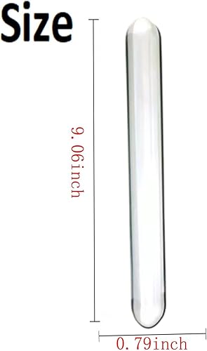 Miniatura 22 de Consolador de cristal para el placer, consolador anal para el pene, juguetes sexuales transparentes y suaves, consolador de vidrio de doble extremo