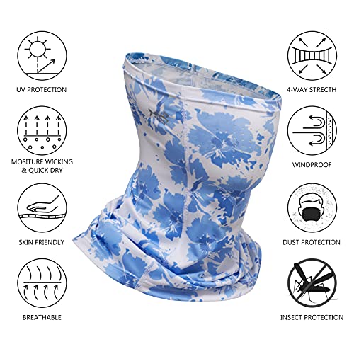 Image of BASSDASH Neck Gaiter Mask UPF 50 Sun Protection for Men & Women, Fishing, Hiking, Outdoor