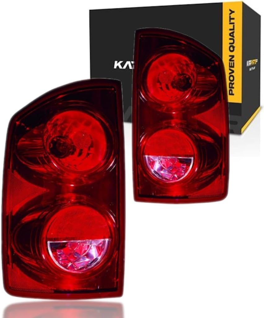 KarParts360 For Dodge Ram 2500 / Ram 3500 Tail Light Assembly 2007 2008 2009 Driver and Passenger Side Pair For CH2800165 | 55277303AC