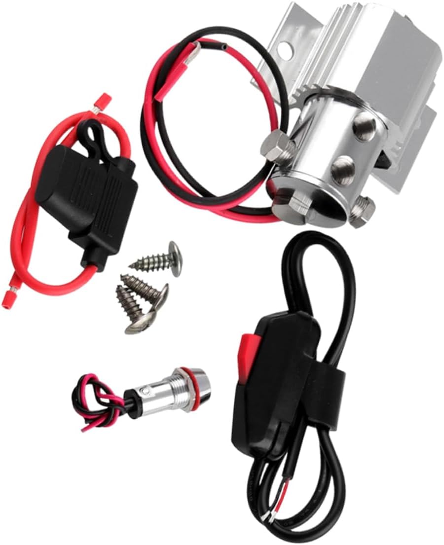 GLEAVI 3pcs Automobile Line Lock Repacking Line Lock Compatible for Mustang Easy Install Finned Housing