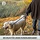 bluzelle Starke Hundeleine 3m für Große Hunde bis 100kg, Extra Robuste 360° Aluminium Karabiner-Haken, Gummierte Doppelleine für 2 Hunde, Verstellbare Freihand-Leine zum Umhängen, Farbe:Schwarz