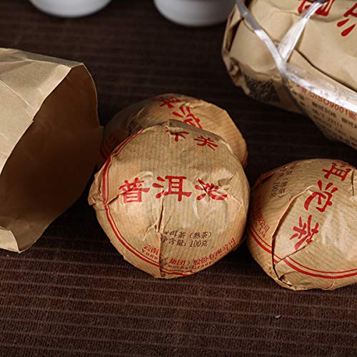 通用 Té Puerh cocido Té PU erh Tuo Maduro 500g 5 Piezas Nature Shu Black Puer Tea Yunnan - Imagen 4