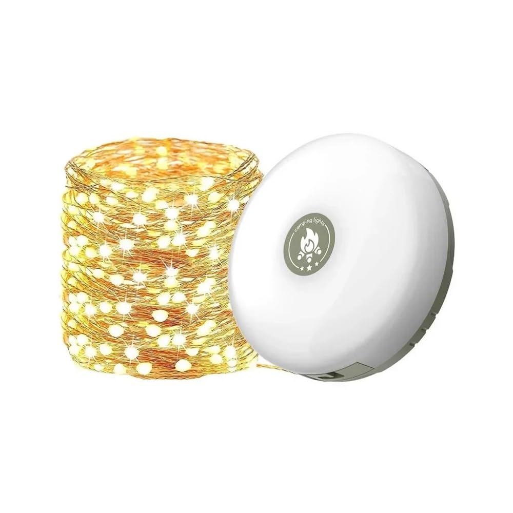Wielofunkcyjna konstrukcja 4 w 1 Lampa kempingowa String USB Ładowana lampa zewnętrzna do namiotu Lampka dekoracyjna XTE Latarka LED z haczykiem magnetycznym