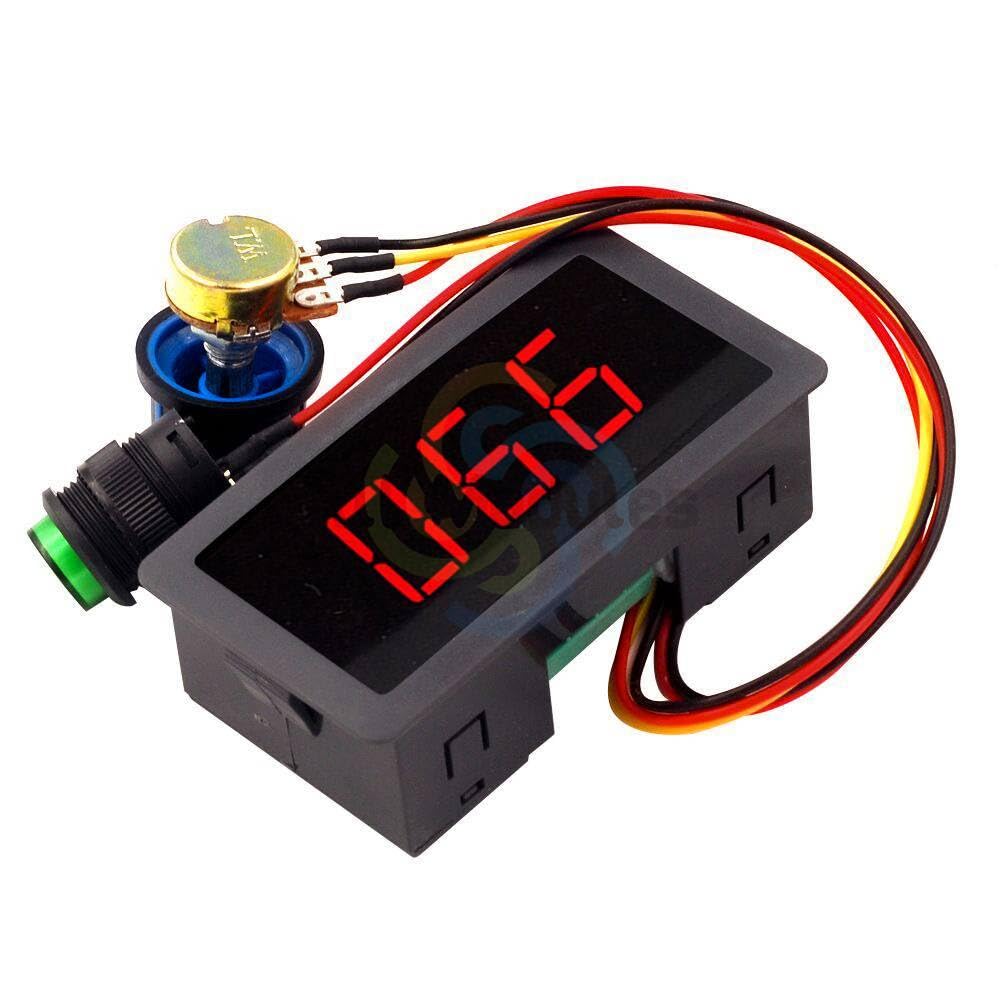 CCM5D Adjustable PWM DC Motor Speed Controller DC 6V 12V 24V Digital Display Regulator LED Motor Controller Speed Regulator