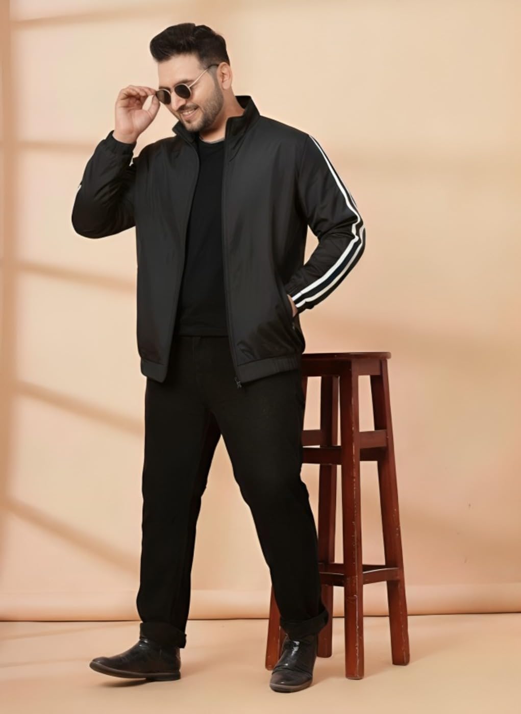 MAYKR Men's Winter Casual Oversized Bomber Jacket 2