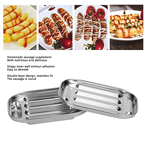 Image of Stainless Steel Sausage Tool, Convenient and Efficient Homemade Hot Dog Tool for Oven Steamer and Microwave