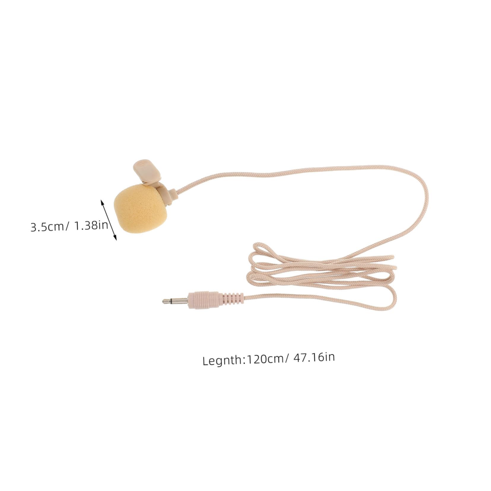 BESTonZON Lapel Microphone for Portable High Sensitivity Condenser Mic Easy Plug and Play Design Noise Reduction for Interviews Vlogging Online Meetings and Professional Recording