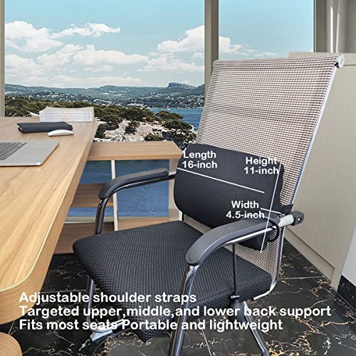 Awave Bloom Inflatable Lumbar Support Pillow For Car Seat And Office Chair, With Adjustable Internal Air System, Back Support For Home, Travel #TOP3