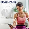 LotFancy TENS Unit Electrode Pads, 40PCS Round Electrodes Pads, 1.25 Reusable TENS Pads for EMS Muscle Stimulator, with 2.0 mm Pigtail Connectors