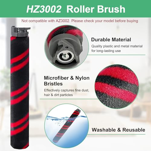 Image of Alrens HZ3002 Replacement Filters and Roller Brush Kit for Shark HZ3000 HZ3002 Stratos Ultralight Corded Stick Vacuum, Includes Roller Brush, Filters, Foam & Felt Filters & Odor Neutralizer