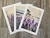 Eviepops Prints French Lavender Hills Wall Art Set of 3 Unframed Poster Prints, Digitally Printed Quilted Tapestry Style, Living Room Bedroom Bathroom Poster Home Decor, Purple Shades and Green (A4) #1