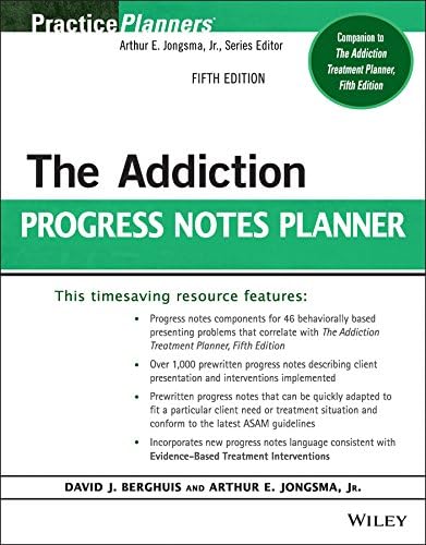 The Addiction Progress Notes Planner (PracticePlanners) 4th Edition