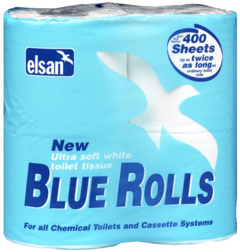 Elsan ROL04 Toilet Rolls - Blue, Size 4 x 400