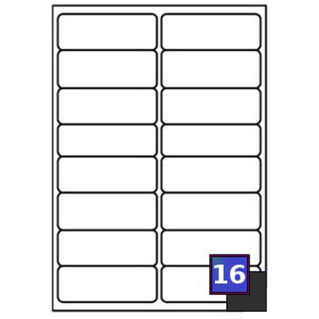 4000 x 16 Labels Per Sheet 99.1 x 34mm White A4 Address Labels Sticky Self Adhesive Peel Out Notes Paper Mailing Inkjet Copier Laser Printer