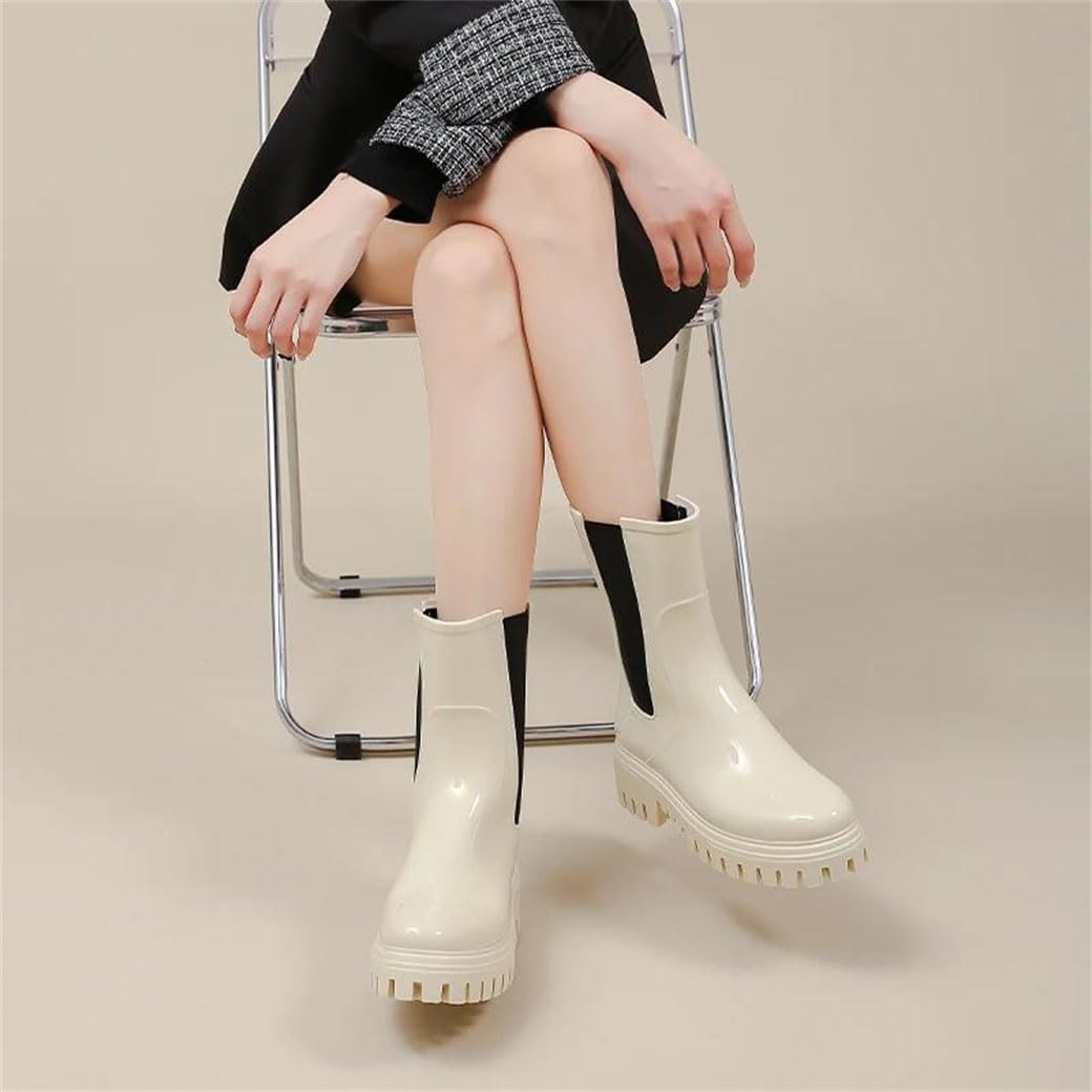 Women's Summer Rain Boots Waterproof Non-Slip For Camping Outdoor Hiking School And Rainy Day Activities