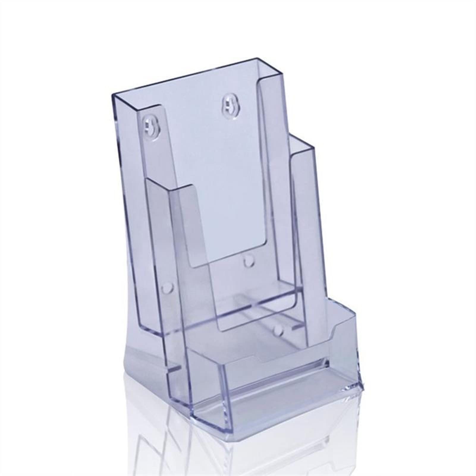 Tarjeteros Soporte de acrílico Transparente for Tarjetas de Visita, Soporte for folletos, Tarjeta de Oficina, Soporte de Escritorio, Estante de exhibición for folletos bancarios Tarjetero