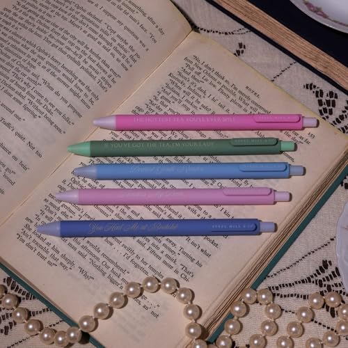 Set de bolígrafos gel pastel Steel Mill & Co multicolor miniatura 4