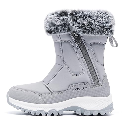 Boys Girls Kids Cute Snow Boots Waterproof Slip Resistant Outdoor Winter Boots Shoes Little Kid/Big Kid2