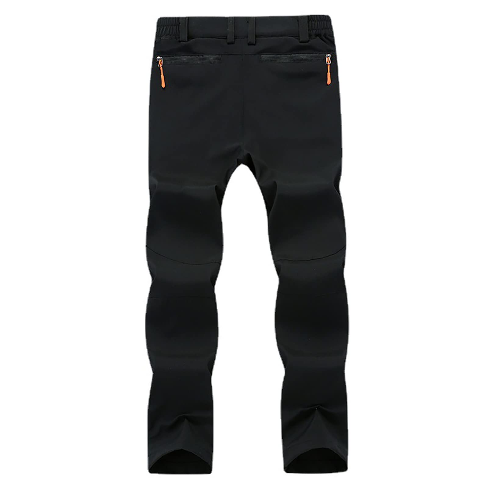 Uomo Pantaloni Trekking Impermeabili Antivento Pantaloni Softshell Arrampicata Caccia Pantaloni(Size:XS,Color:Nero)