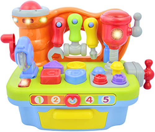 Cooltoys Toddler Toy Workshop Playset With Interactive Sounds And Lights, Kids Educational Toy For Learning Colors, Shapes, Numbers, And Alphabet #TOP3