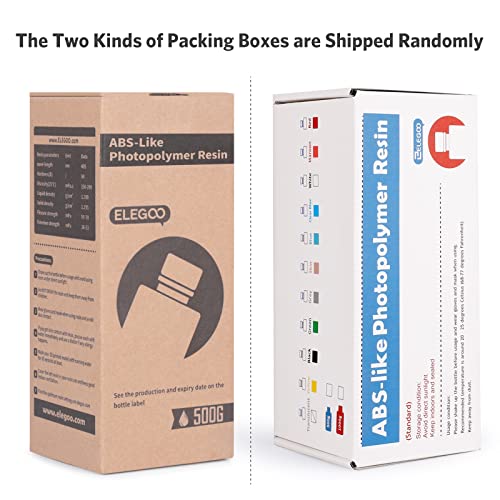 Elegoo Abs-Like 3D Printer Resin Lcd Uv-Curing Resin 405Nm Standard Photopolymer Resin For Lcd 3D Printing Grey 500G #TOP6