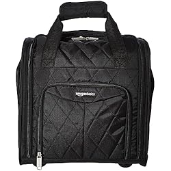 Amazon Basics - Equipaje para llevar bajo el asiento, 33cm, Negro acolchado